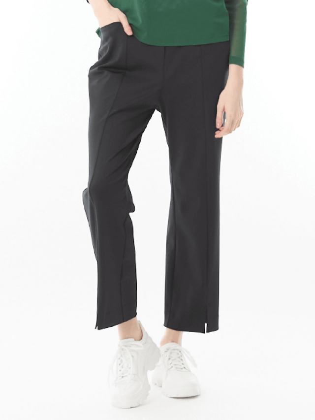 綿混冷感 ストレッチ裾スリットパンツ｜アトリエドール公式オンライン