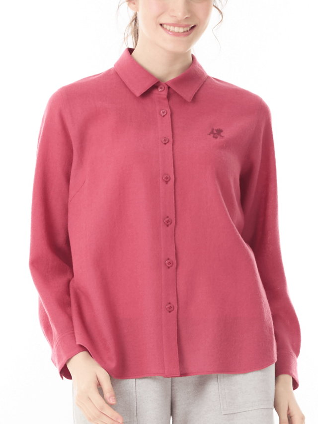 ウール100% ガーゼ素材シャツ