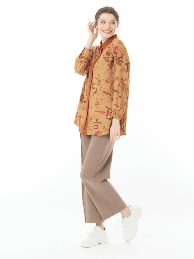 ペイント風プリントシャツ