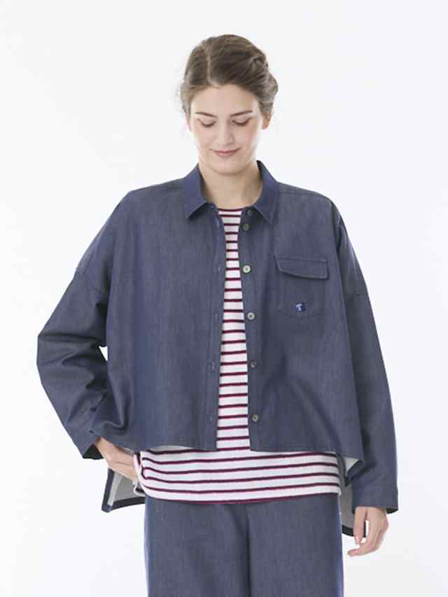 軽量ソフトストレッチデニム　ジャケット