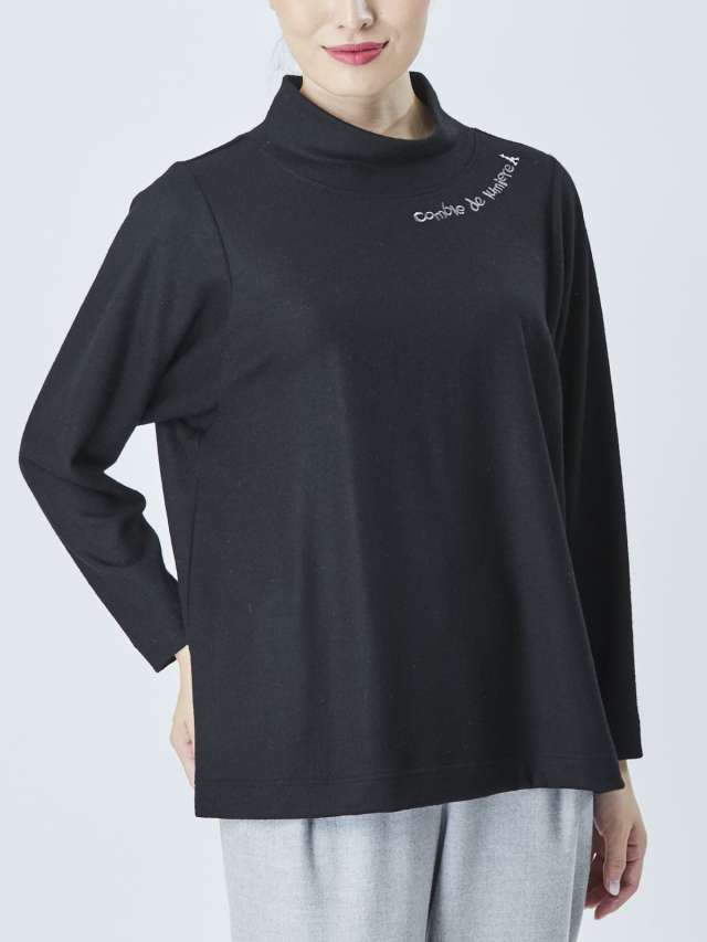 メリノウール天竺ハイネック