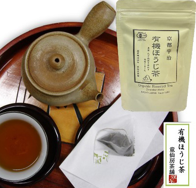 無農薬有機栽培宇治茶　童仙房茶舗の有機ほうじ茶TB（ティーバッグタイプ）2gx12袋入 【インターネット価格】