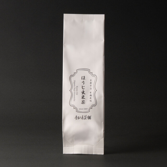 無農薬有機栽培宇治茶　童仙房茶舗の有機ほうじ玄米茶100g 【インターネット価格】
