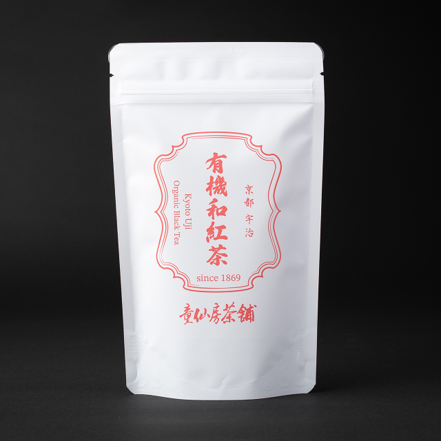 無農薬有機栽培宇治茶 童仙房茶舗の和紅茶（リーフタイプ）40g