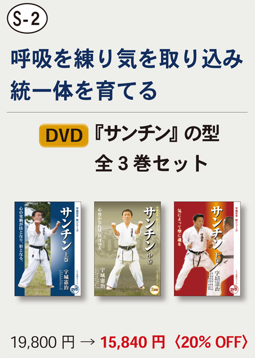 【S-2】　DVD『サンチン』の型　全３巻セット