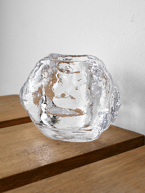 double spica ドゥーブルスピカ ━ 灯りのゆらめきが美しい ガラスのキャンドルホルダー 【キャンドルグラスホルダー ロックアイス】