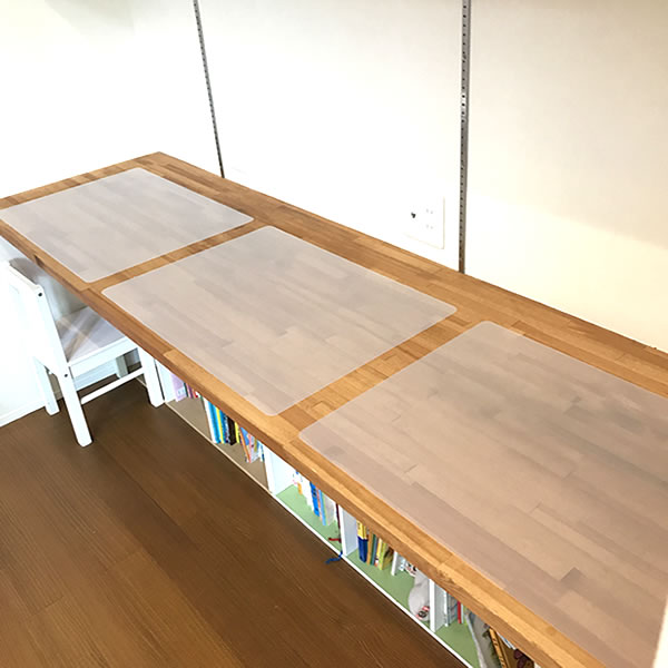 デスクマット　クリア　画像