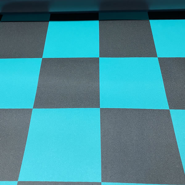 カシミヤ 市松模様 格子 チェック 緑 黒 ビニールマット