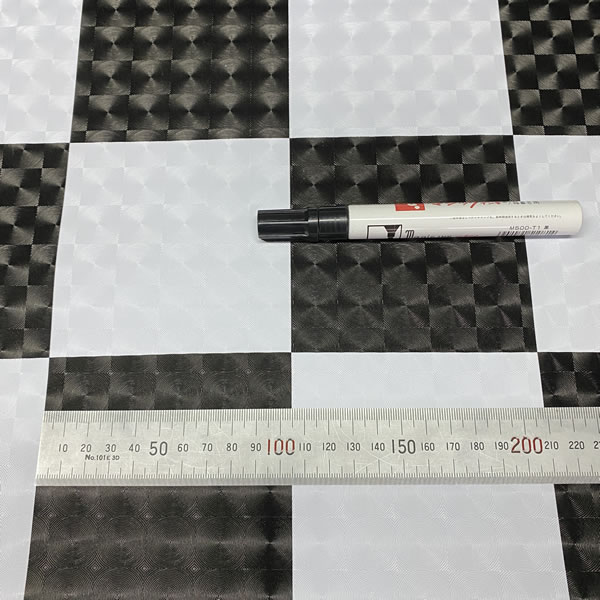 レンズ 市松模様 格子 チェック 白 黒 ビニールマット