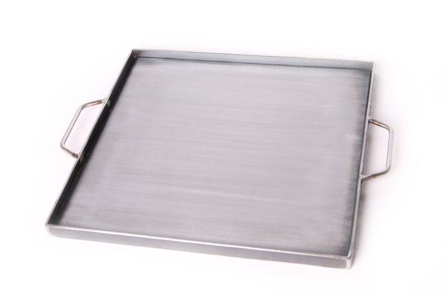 フチ付鉄板（鏡面仕上） 400mm 料理道具 銅源サイトウ