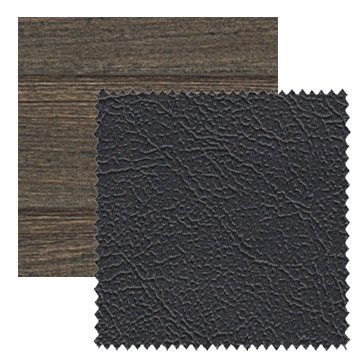 【オーダーカーテン新築セット】木製ブラインドと遮光カーテンのコーディネート【SM-11】2窓セット