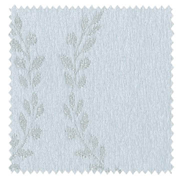 【シャビーシック】微起毛の装飾植物柄のドレープカーテン＆シェード【ES-3280】ライトブルー