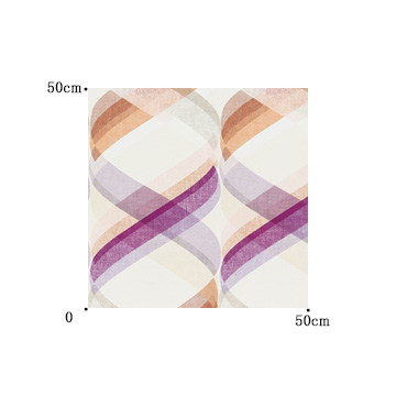 【北欧モダン】スパイラル・デザインの遮光カーテン＆シェード【HS-1396】パープル