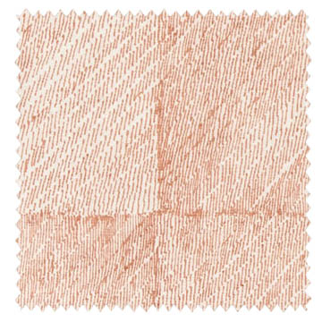 【ミッドセンチュリー】ブロックチェック柄のレースカーテン＆シェード【HS-1560】テラコッタ