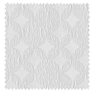 【フレンチシック】シボ光沢の七宝文様のドレープカーテン＆シェード【HS-2201】ライトグレー