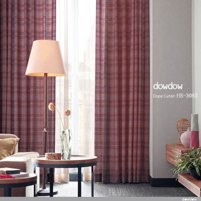 ナチュラル モダン】タータンチェックのドレープカーテン＆シェード