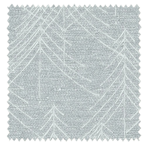 【北欧ヴィンテージ】森の幾何学柄の遮光カーテン【HS-6436】ライトグレーブルー