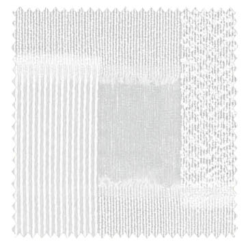 【イタリアン モダン】バックカットの幾何学柄のレースカーテン【HS-8172】ホワイト