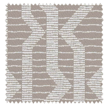 【ミッドセンチュリー】タテに流れる幾何学柄の遮光カーテン【HS-8423】ライトブラウン