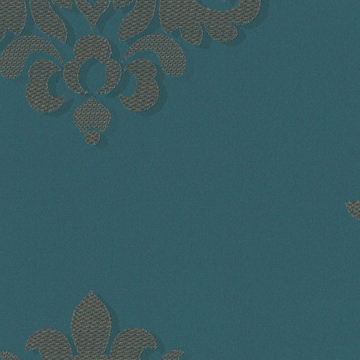 【クラシック モダン】オーロラフィルムのダマスク柄の遮光カーテン【IS-4090】ダークグリーン