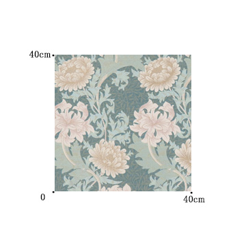 【ウィリアム モリス】クリサンセマムのドレープカーテン【IS-5101】グリーン