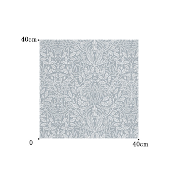 【ウィリアム モリス】エイコーンのドレープカーテン【IS-5108】ブルー