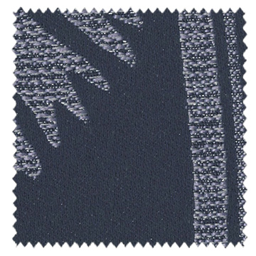 【和モダン】変わり立涌と菊松葉の遮光カーテン【IS-5182】濃藍色