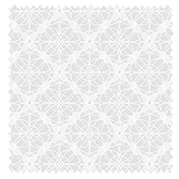 【フレンチ シック】小花レース柄のレースカーテン【LX-8468】ホワイト