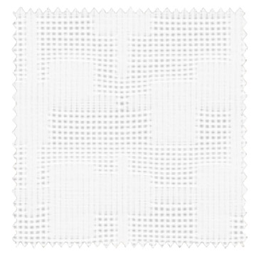 【ミッドセンチュリー】幾何学柄のレースカーテン＆シェード【LX-9321】ナチュラルホワイト