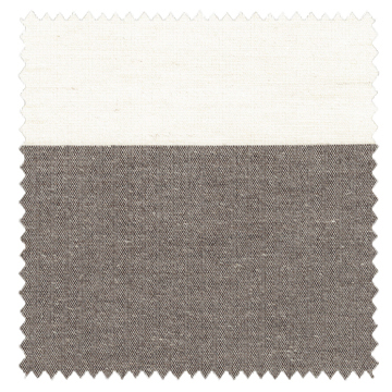 【ナチュラル ヴィンテージ】コットン混の幅広ボーダーのドレープカーテン【RC-2077】アイボリー＆ブラウン