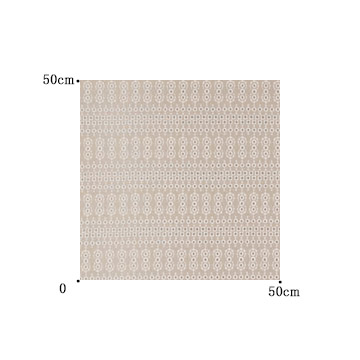 【イタリアンモダン】アンティーク・デザインの刺繍のレースカーテン【RZ-5044】ライトブラウン