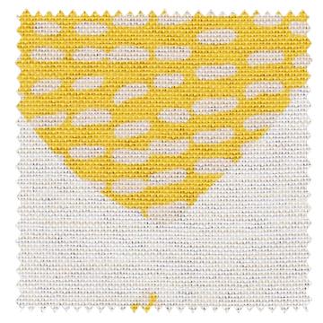 【ミッドセンチュリー】北欧のリーフ柄の遮光カーテン【RZ-A582】イエロー