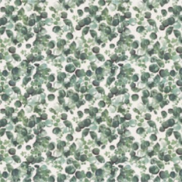 【北欧モダン】ユーカリの枝葉プリントの遮光カーテン【SC-1140】グリーン