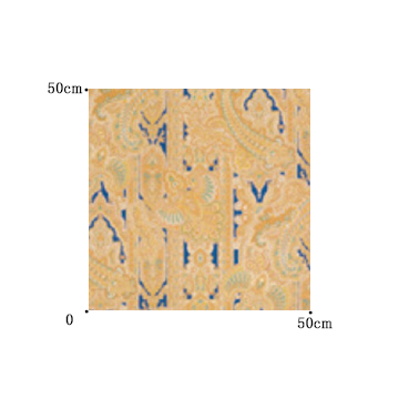 【イタリアンモダン】スカーフ・デザインの遮光カーテン【SC-1583】オレンジ