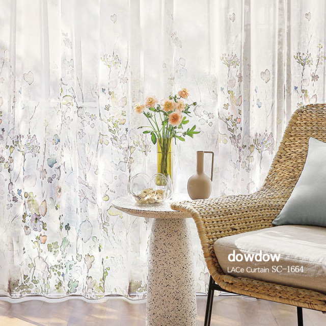 アンティークフランス トワルドジュイ 家と薔薇チューリップ ボビンレースカーテン アンティークフランス トワルドジュイ 家と薔薇チューリップ ボビン