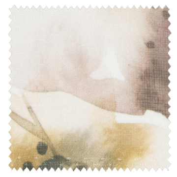 【フレンチカントリー】庭の花々の水彩プリントのレースカーテン【SC-1664】