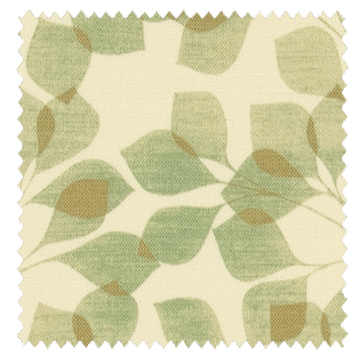 【北欧モダン】重なる葉柄のドレープカーテン＆シェード【SC-3112】グリーン