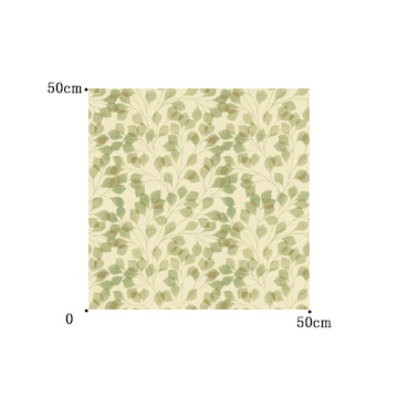 【北欧モダン】重なる葉柄のドレープカーテン＆シェード【SC-3112】グリーン