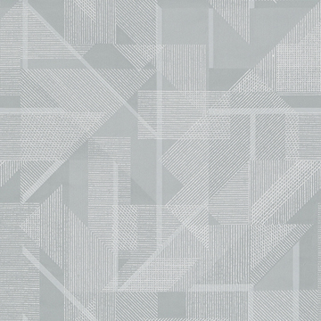 【ミッドセンチュリー】風通織（２重織）の幾何学柄のドレープカーテン＆シェード【UX-2081】ライトグレー