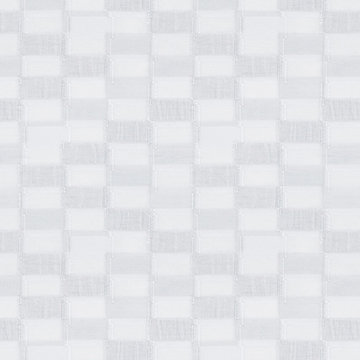 【イタリアンモダン】フロントカットのモザイクタイル柄のレースカーテン【UX-7001】ペールグレー