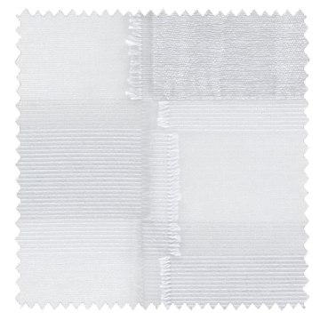 【イタリアンモダン】フロントカットのモザイクタイル柄のレースカーテン【UX-7001】ペールグレー