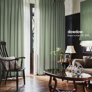 【アンティーク クラシック】使い込まれたような無地のカーテン【ES-3031】ヘリテージグリーン