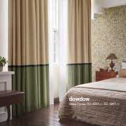 【アンティーク クラシック】無地のシェニール織の遮光カーテン【ES-3031】ベージュ