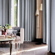 【クラシック モダン】シックな杢調の無地の遮光カーテン【HS-1453】ライトグレー