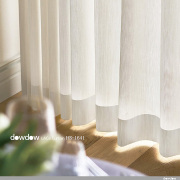 【遮熱】サブレ調の遮熱レースカーテン＆シェード【HS-1641】アイボリー