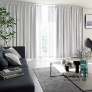 【シンプルモダン】シルクのような光沢の無地の遮光カーテン【HS-8315】シャインライトグレー