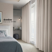 【シンプルモダン】マットな無地の遮光カーテン【HS-8361】アイボリー