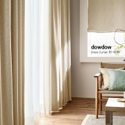 【和モダン】草葉紋様の遮光カーテン【IS-4168】木蘭色