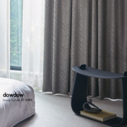 【ミッドセンチュリー】バイヤスチェック柄の遮光カーテン【IS-5084】ダークグレー