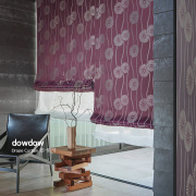 【和モダン】変わり立涌と菊松葉の遮光カーテン【IS-5181】紫紺色